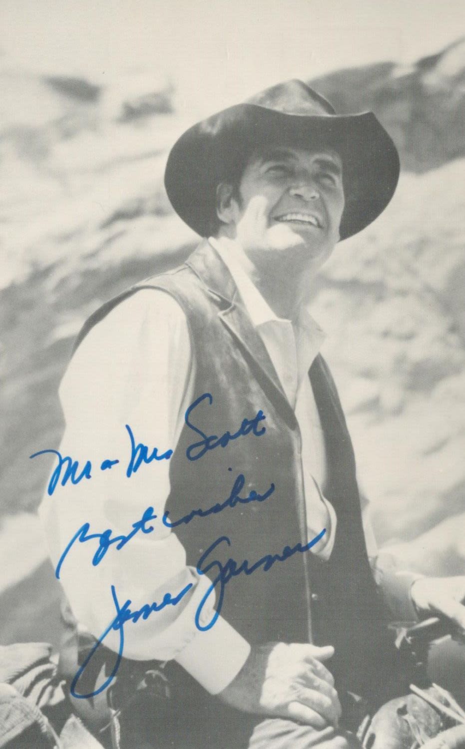 Lot 148: Actor James Garner signed and dedicated 6 x...