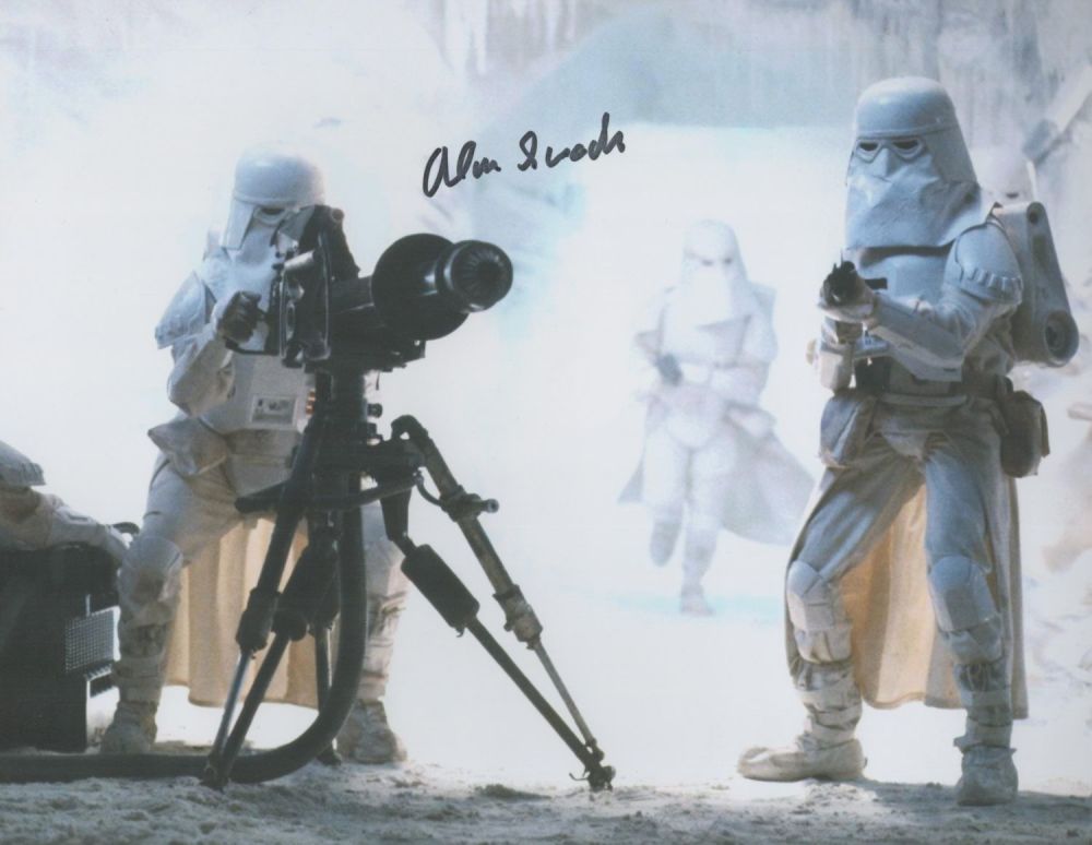 Lot 155: Star Wars Snowtrooper Alan Swaden signed 10 x...