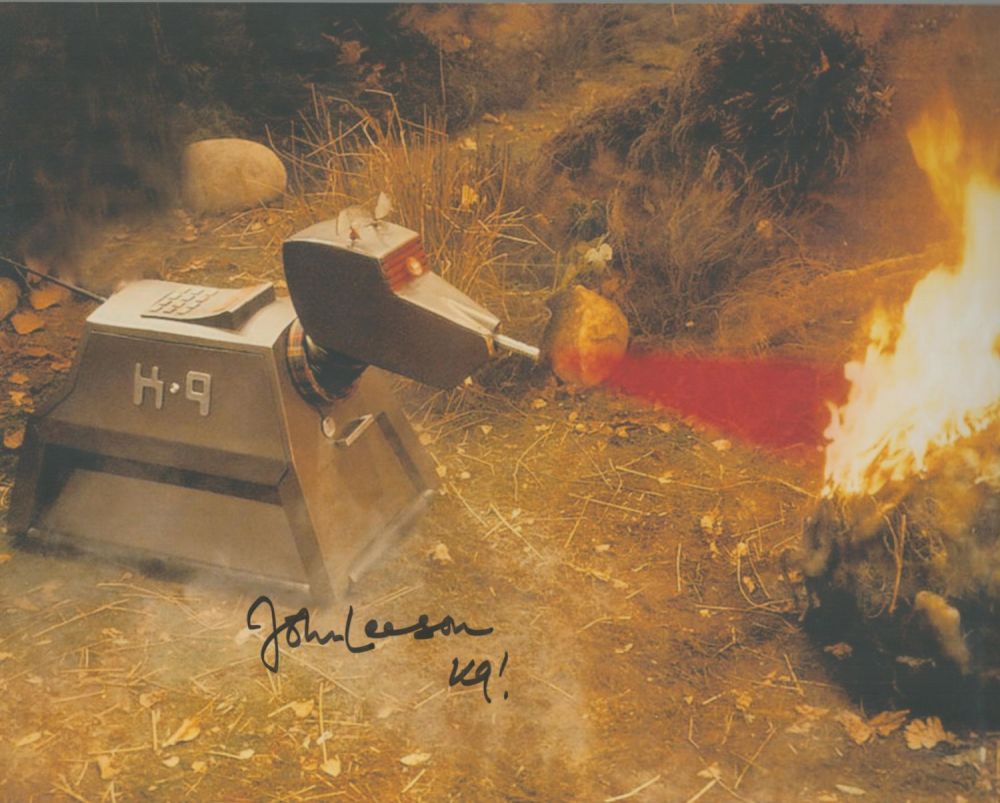 Lot 156: Dr Who K9 actor John Leeson signed 10...