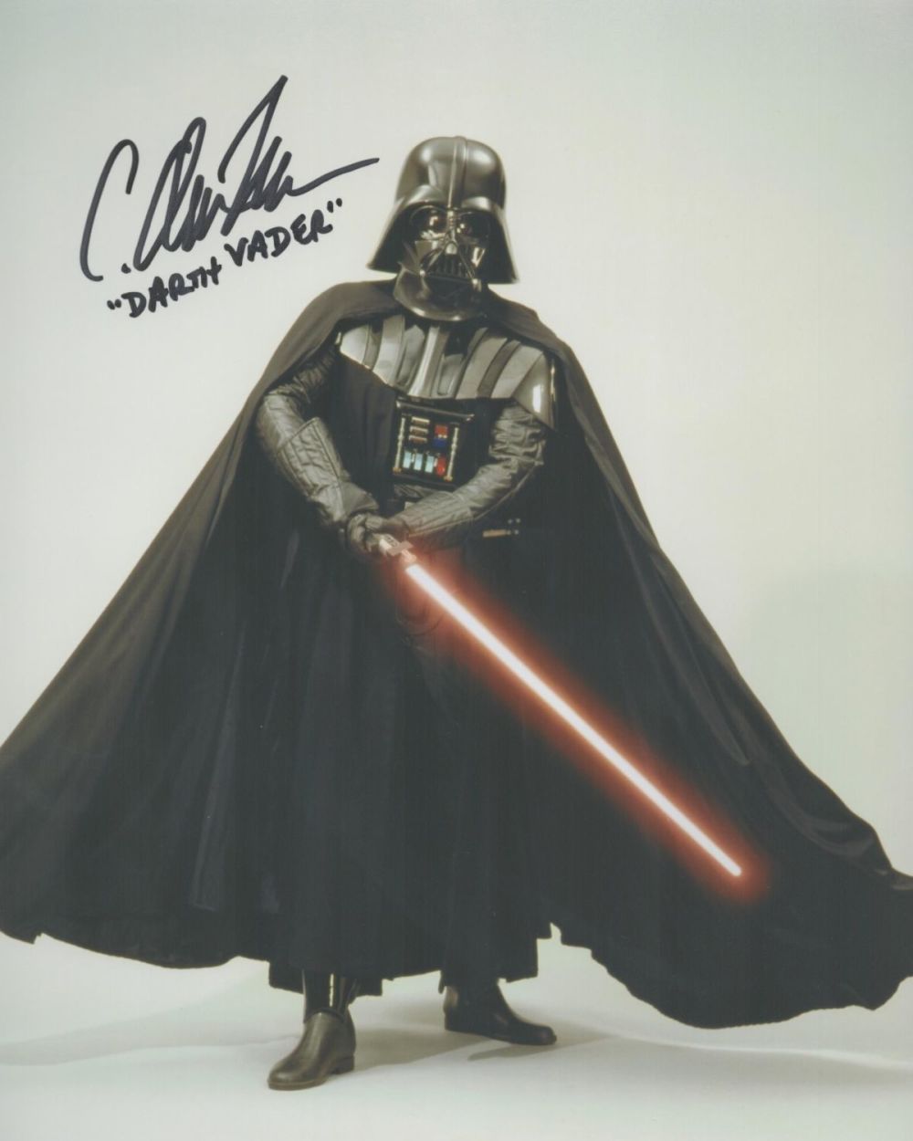 Lot 158: Star Wars Darth Vadar C Andrew Nelson signed...