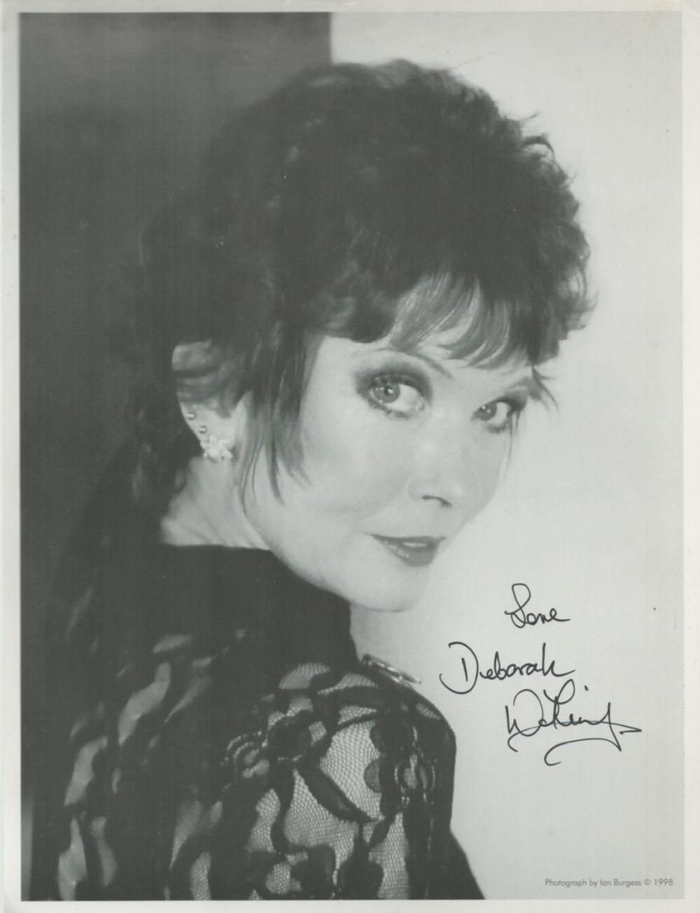 Lot 188: Actress Deborah Watling signed 10 x 8 b/w...