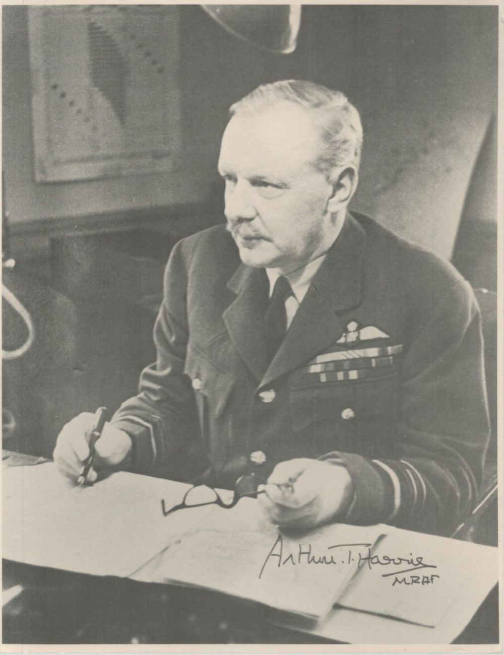Lot 195: WW2 Arthur Bomber Harris signed 10 x 8...