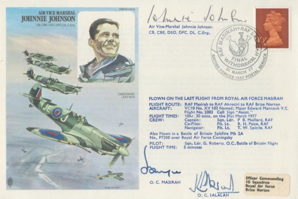 Lot 201: WW2 Top Allied fighter ace AVM Johnnie Johnson...