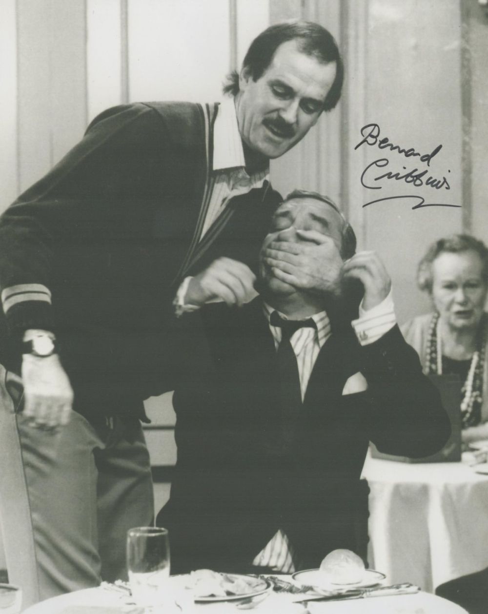 Lot 211: Fawlty Towers Bernard Cribbins signed 10 x 8...