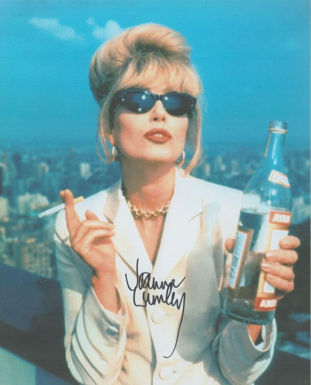 Lot 212: Ab Fab Joanna Lumley as Patsy signed stunning...