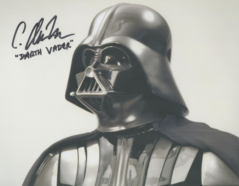 Lot 219: Star Wars Darth Vadar C Andrew Nelson signed...