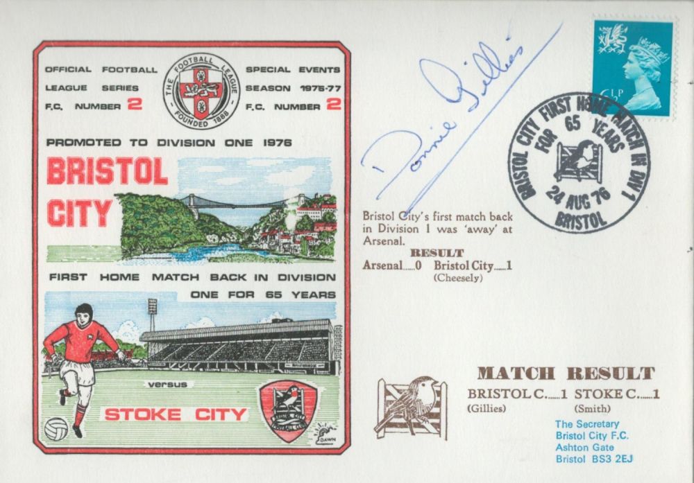 Lot 239: Bristol City v Stoke and Arsenal signed Donnie...