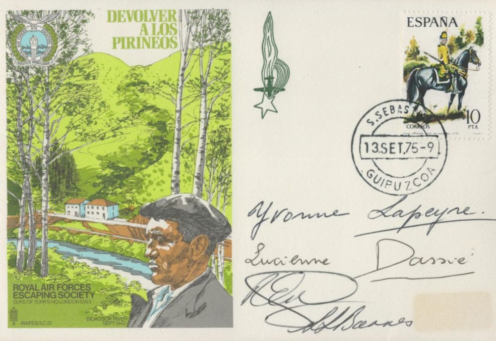 Lot 247: WW2 resistance and escaper multiple signed Devolver a...