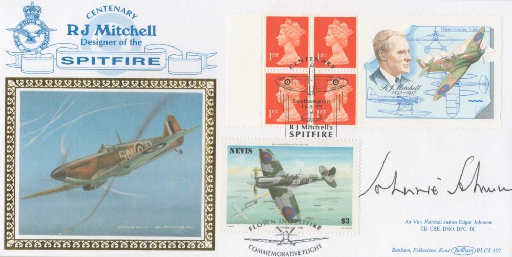 Lot 249: WW2 top allied fighter ace AVM Johnnie Johnson...