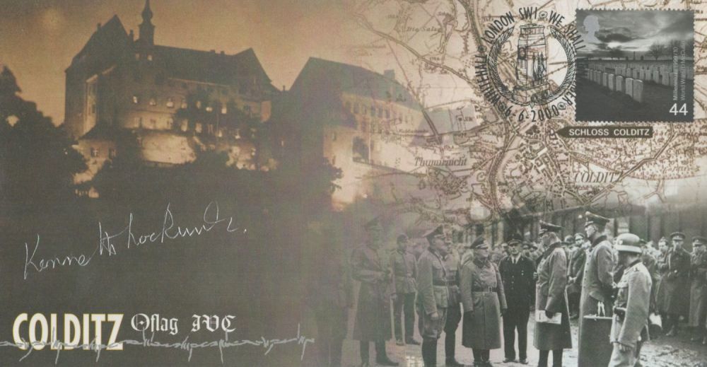 Lot 252: WW2 Colditz Kenneth Lockwood signed 2000, Colditz Oflag...