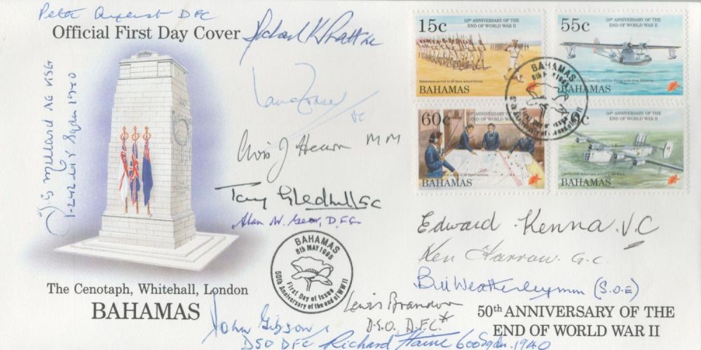 Lot 261: BOB, George and Victoria cross winners multiple signed...