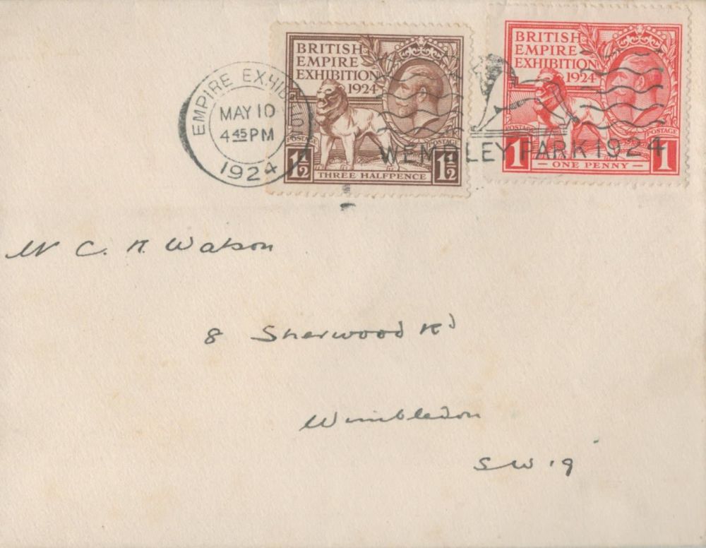 Lot 284: 1924 British Empire cover with 1 1/2d and...