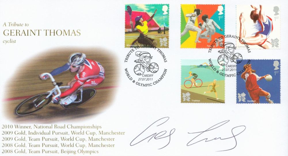 Lot 52: Cycling Geraint Thomas signed A Tribute to Geraint...