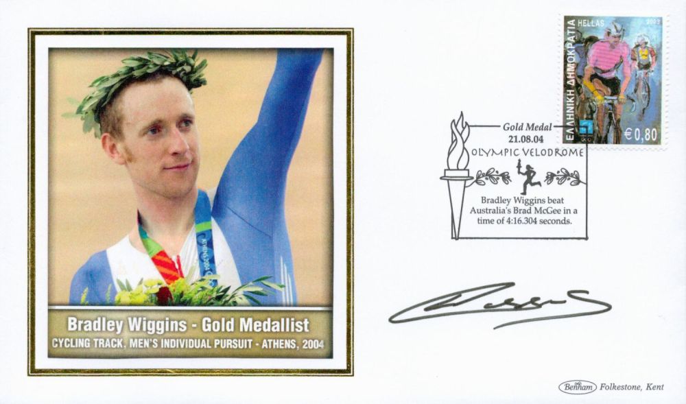 Lot 53: Cycling Bradley Wiggins signed Bradley Wiggins Gold Medallist...