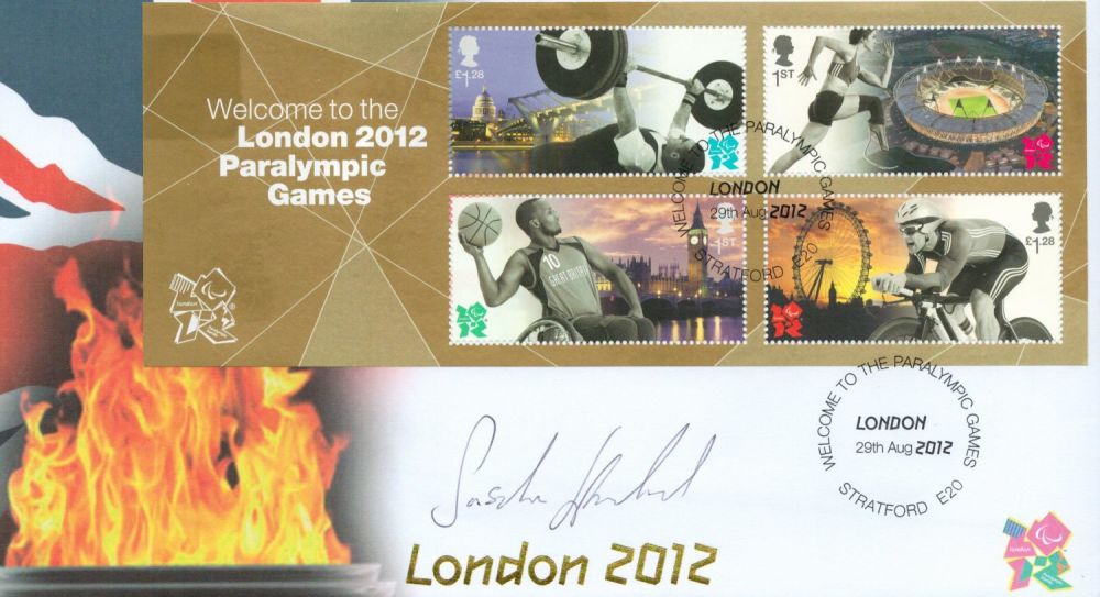 Lot 57: Olympics Sasha Kindred OBE signed Welcome to London...