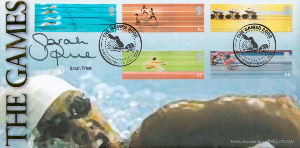 Lot 58: Swimming Sarah Price signed The Games commemorative FDC...