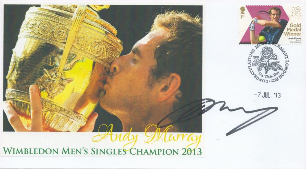 Lot 60: Tennis Andy Murray signed Wimbledon Mens Singles Champion...