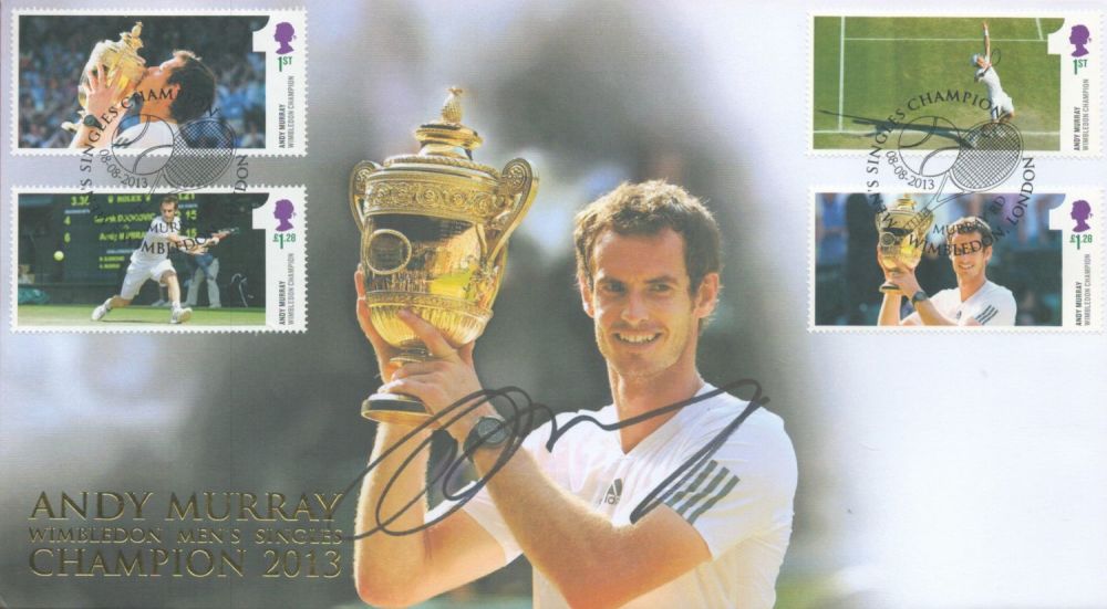Lot 61: Tennis Andy Murray signed Wimbledon Mens Singles Champion...