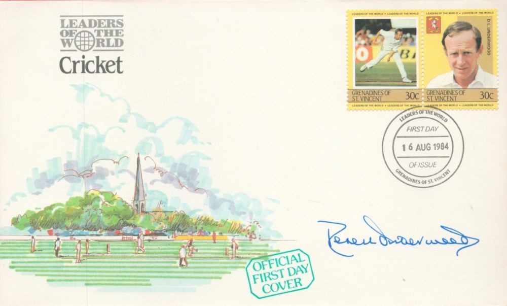 Lot 73: Cricket Derek Underwood signed Leaders of the World...
