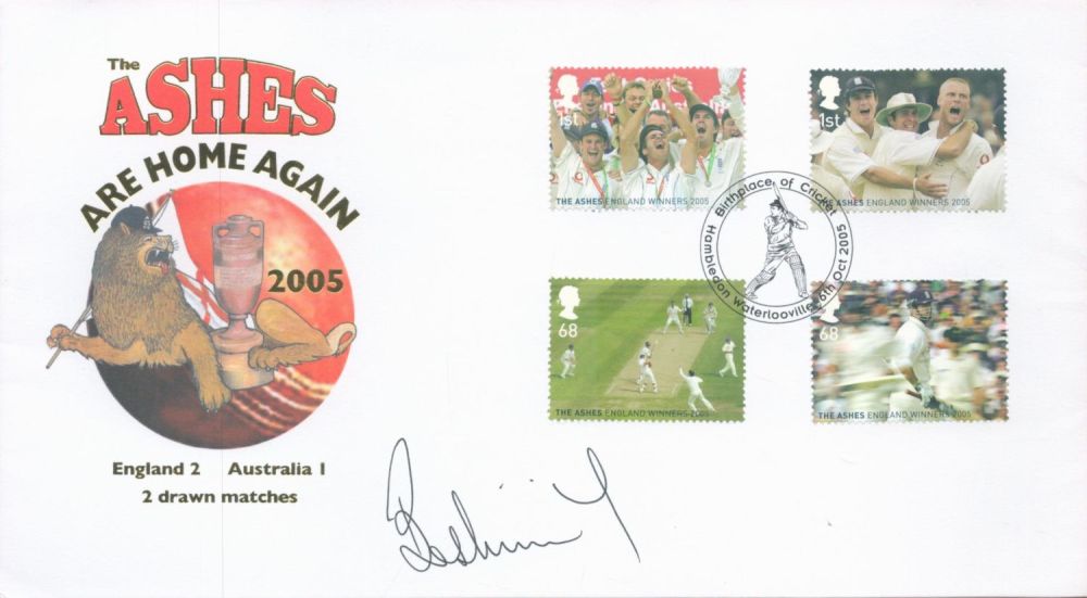 Lot 77: Cricket Bob Willis signed The Ashes are Home...
