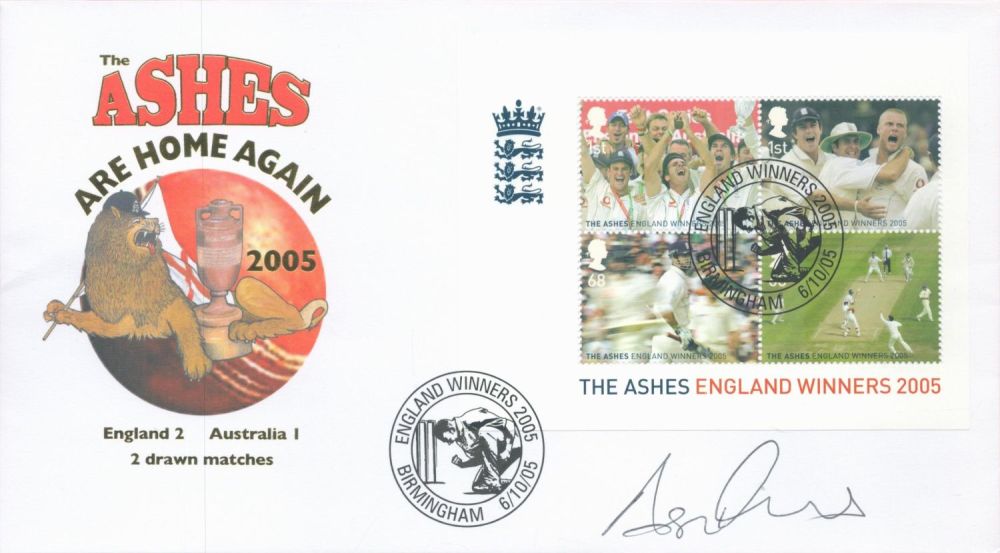 Lot 88: Cricket Ashley Giles signed The Ashes Home Again...