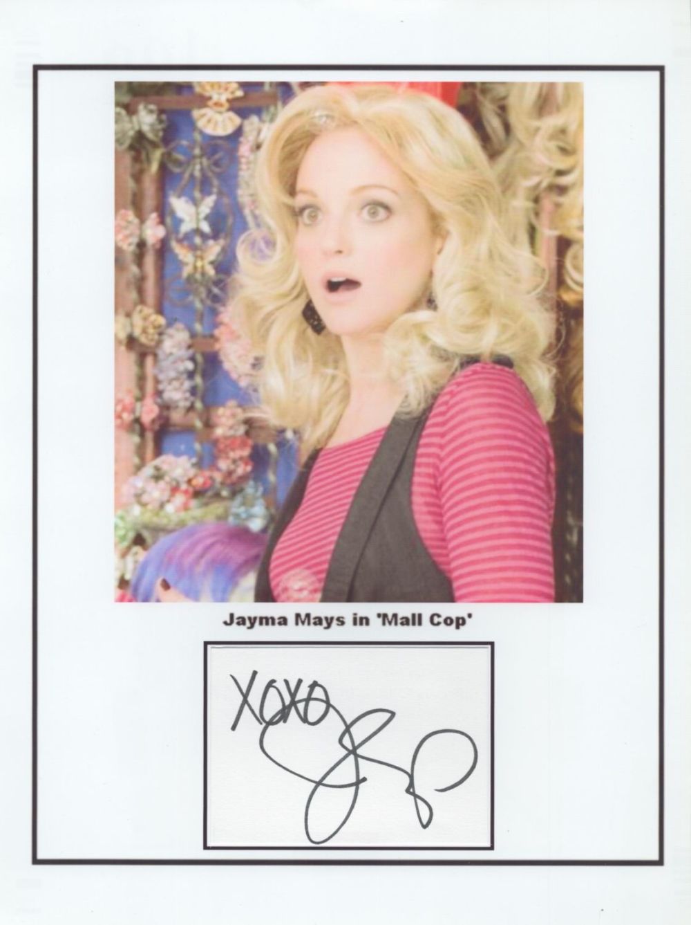 Lot 109: Jayma Mays signed 11x8 colour photo. Mays is...