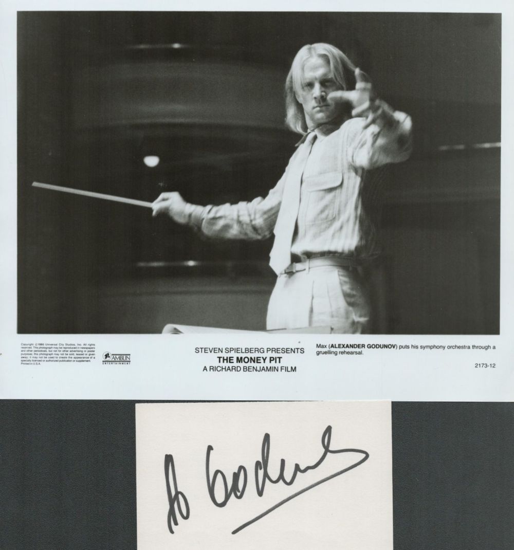 Lot 143: Alexander Godunov signed album page. Also includes unsigned...