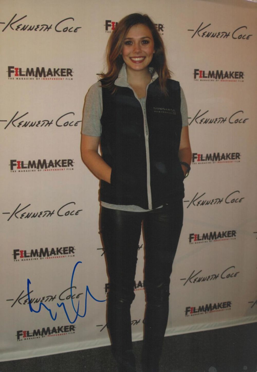 Lot 151: Elizabeth Olsen signed 12x8 colour photo. Olsen is...