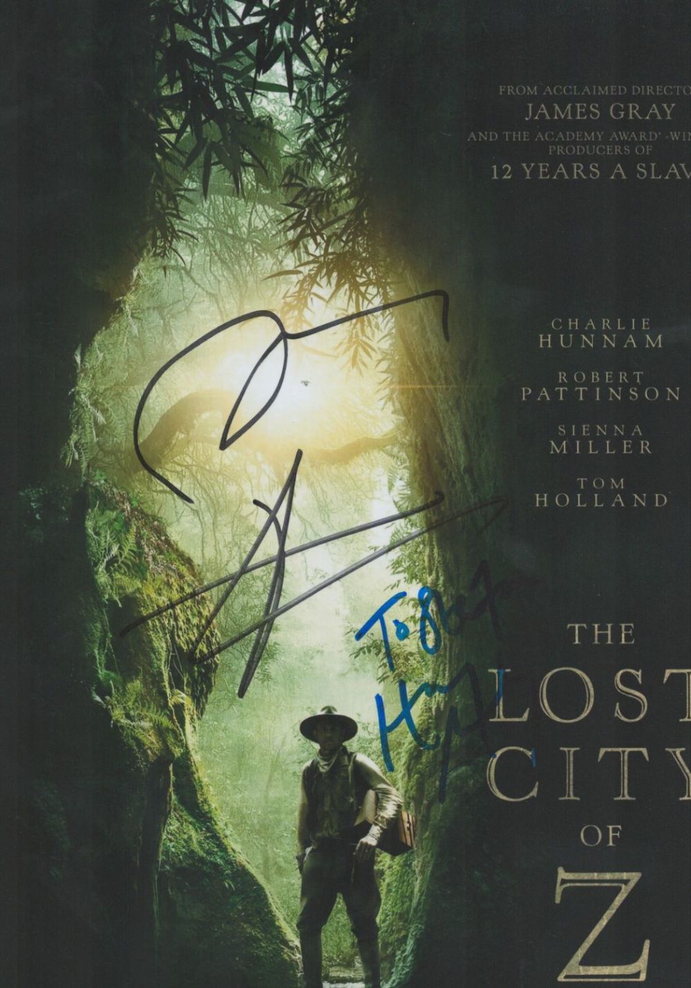 Lot 168: Robert Pattinson, Harry Melling and Charlie Hunnam signed...