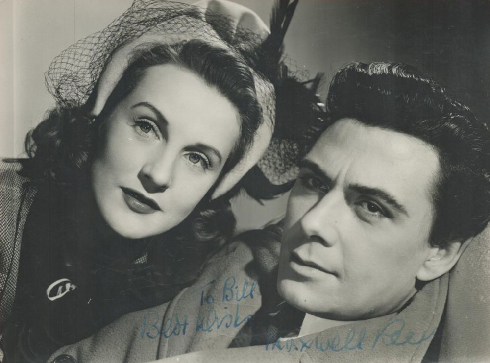 Lot 234: Maxwell Reed signed 10x8 vintage black and white...