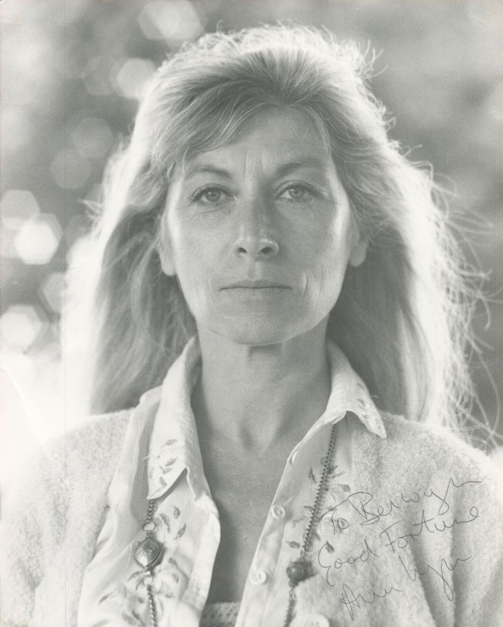 Lot 245: Ann Lynn signed 10x8 vintage black and white...