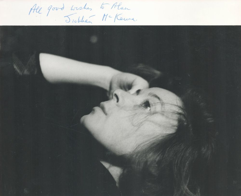 Lot 248: Siobhan McKenna signed 10x8 vintage black and white...