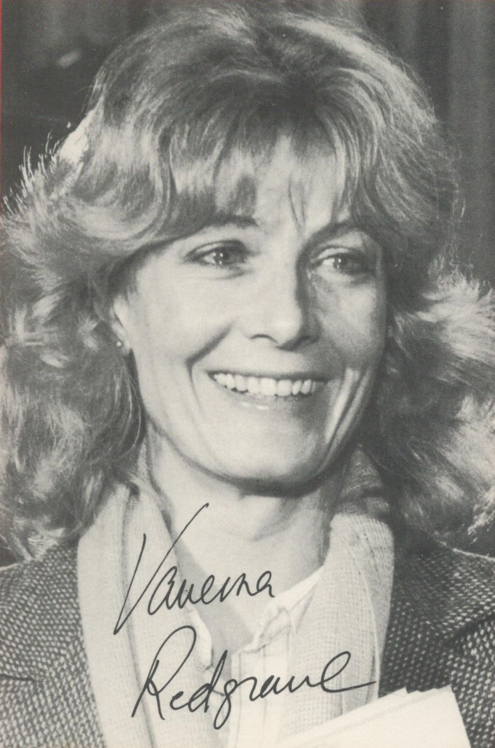 Lot 254: Vanessa Redgrave signed 7x5 vintage black and white...