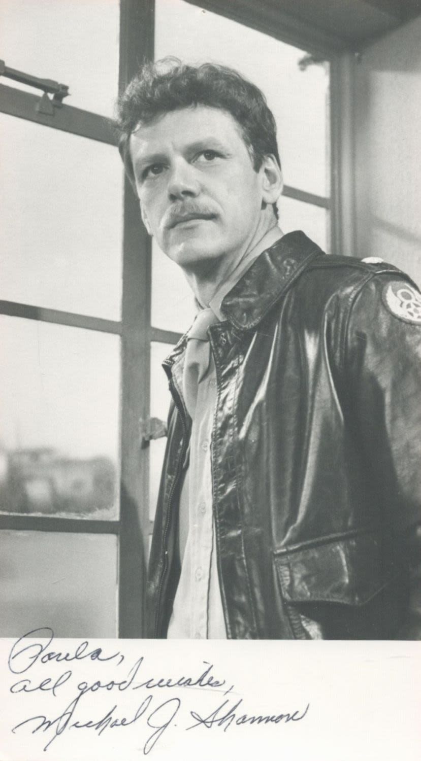 Lot 274: Michael Shannon signed 6x4 black and white photo....