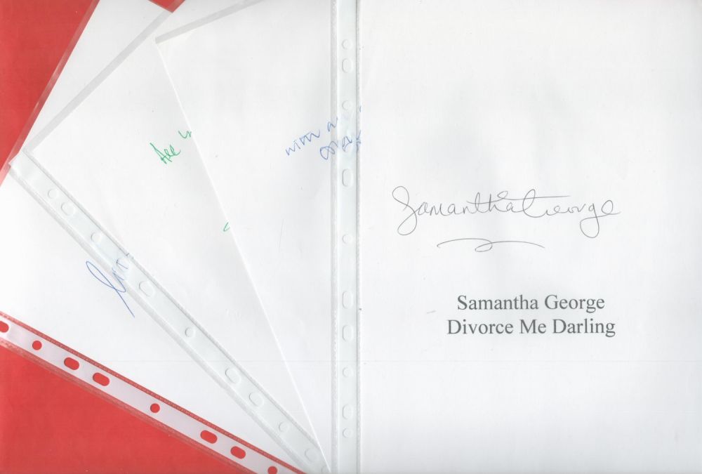 Lot 303: Musical Divorce Me Darling Collection of 18 Signatures...