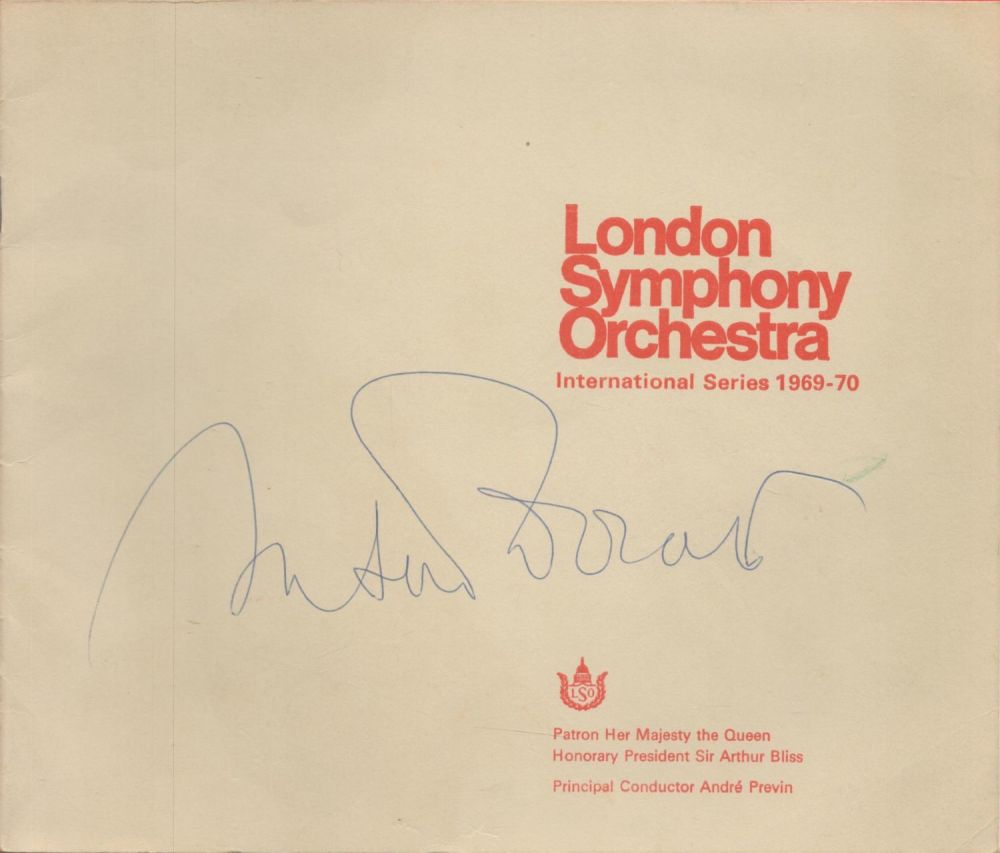 Lot 315: Conductor and Composer Antal Dorati Signed London Symphony...