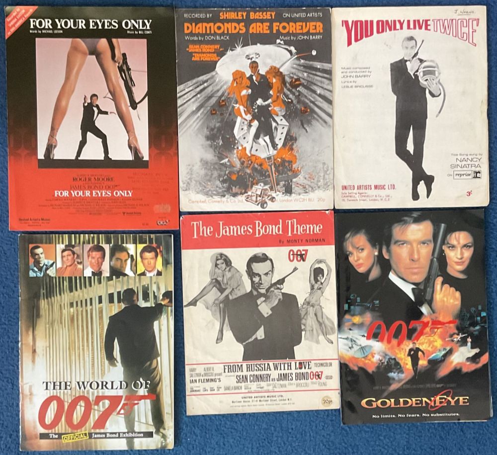 Lot 318: Superb James Bond Collection of 4 Music Score...