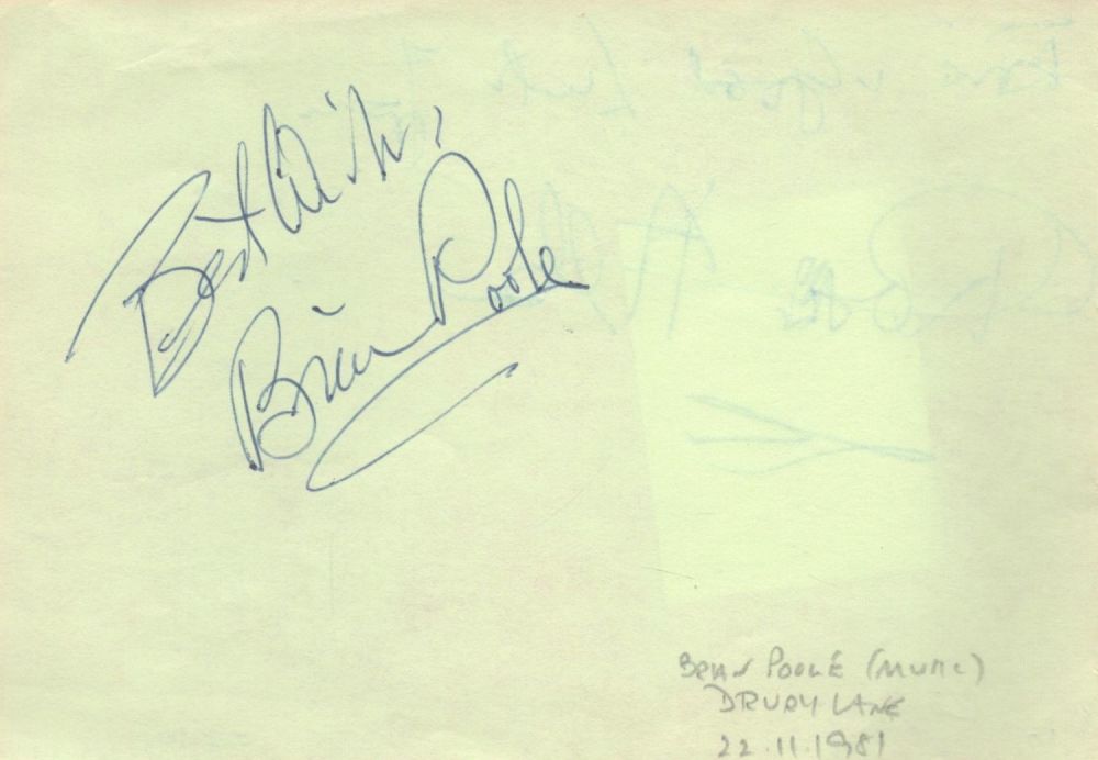 Lot 319: English Lead Singer Brian Pool of The Tremeloes...