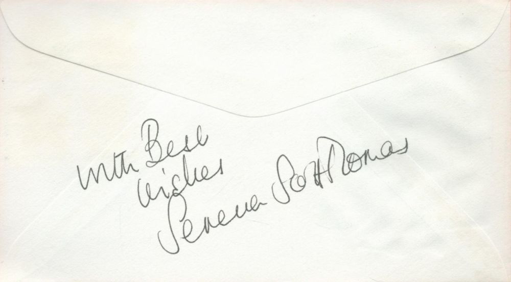 Lot 329: British Actress Serena Scott Thomas Signed Peace on...