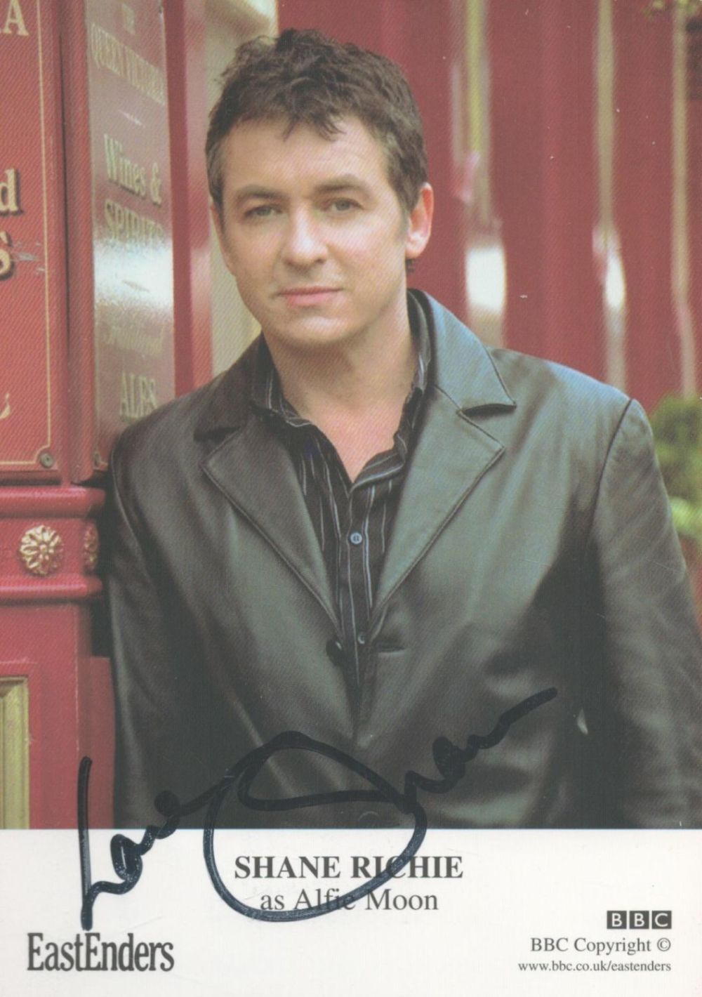 Lot 338: British Soap Legend Shane Richie Signed 6x4 inch...