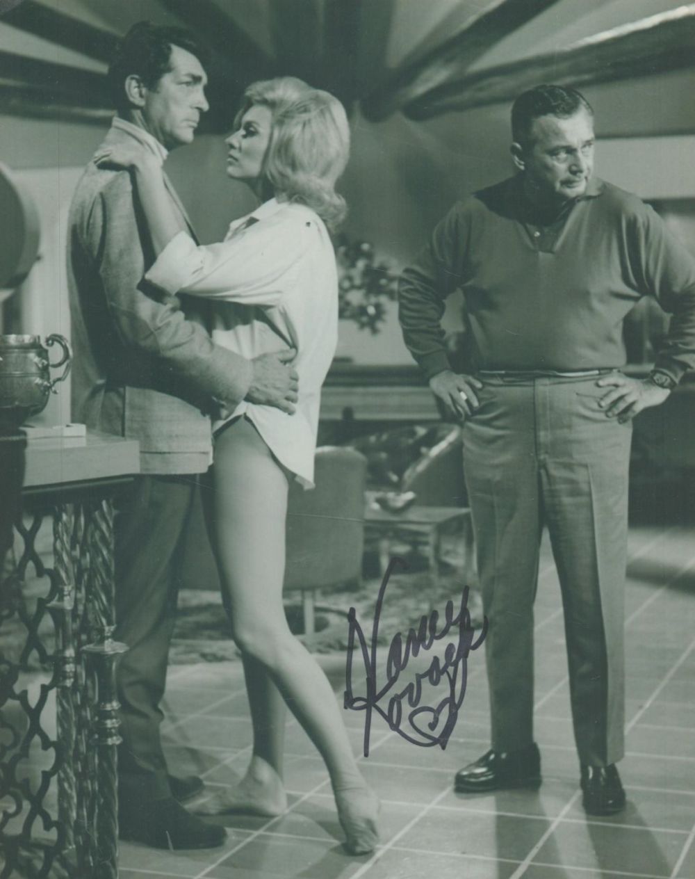 Lot 341: American Actress Nancy Kovak Signed 10x8 inch Black...