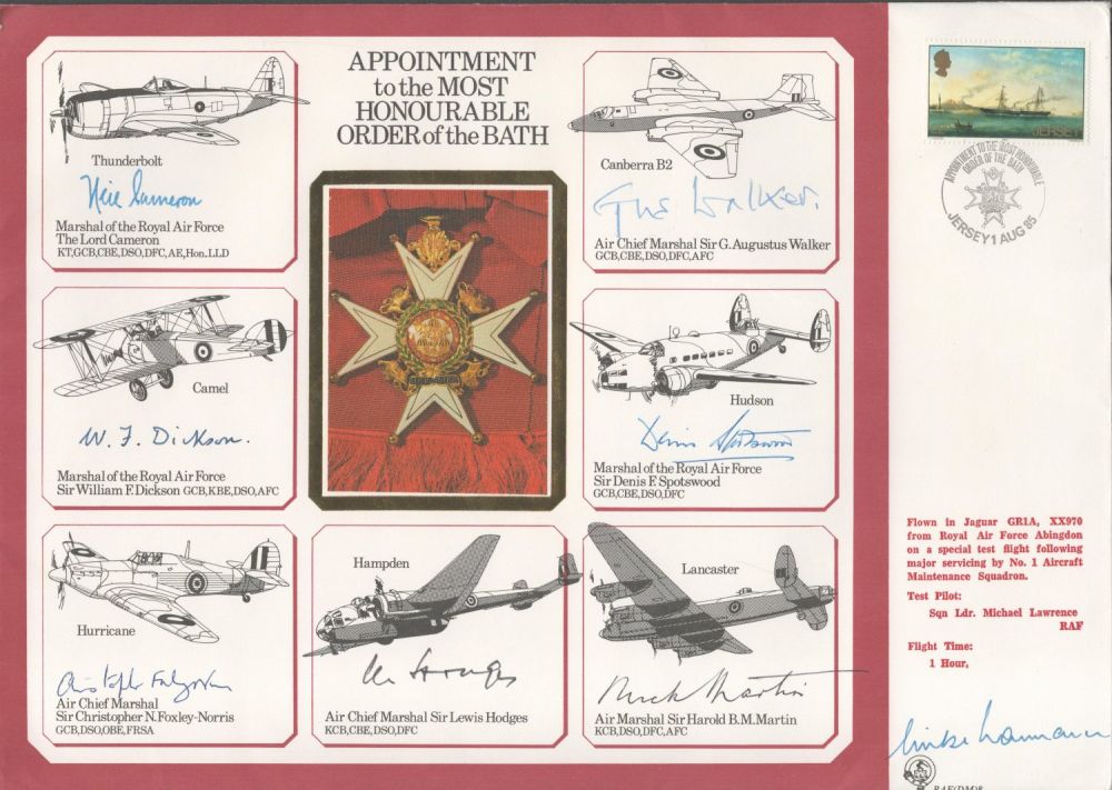 Lot 380: WW2. Air Marshal Sir Harold Martin Multi Signed...