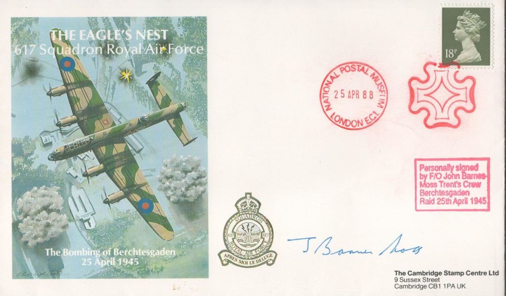 Lot 381: WW2 John Barnes Trents Crew Signed 1988 Eagles...