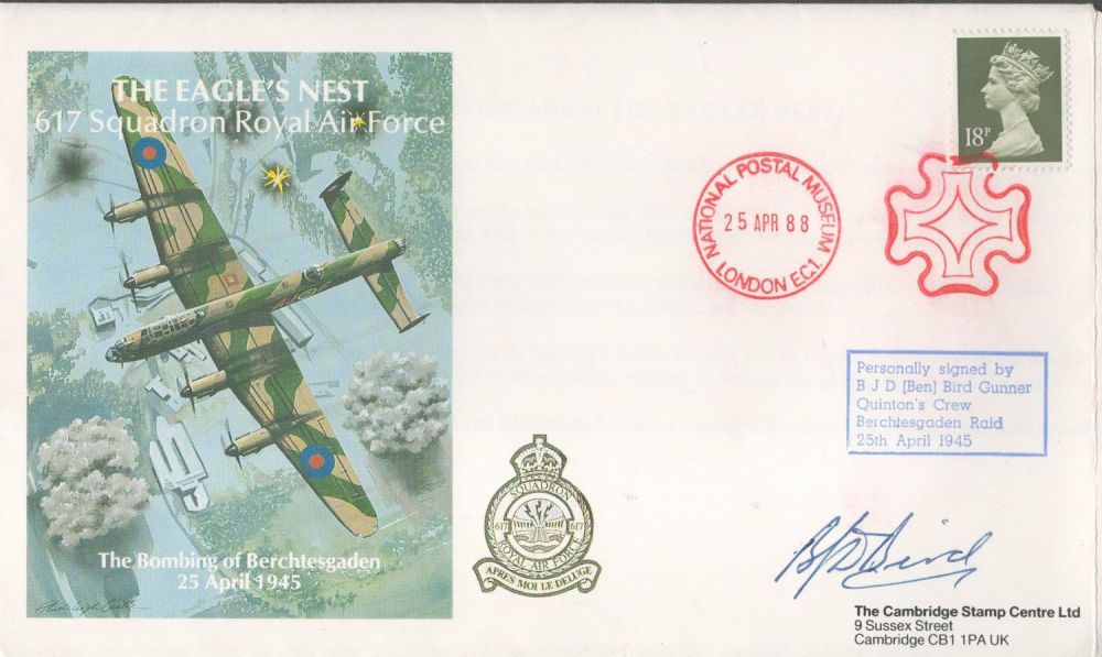 Lot 382: WW2 RAF W/O Benjamin Bird DFM Signed Berchtesgaden...