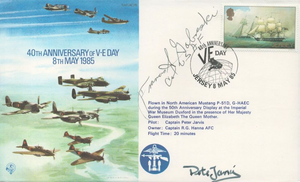 Lot 389: WW2 US Fighter Pilot Francis Gabreski Signed 40th...