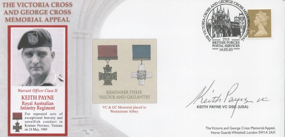 Lot 393: WW2 Keith Payne VC Signed The Victoria Cross...