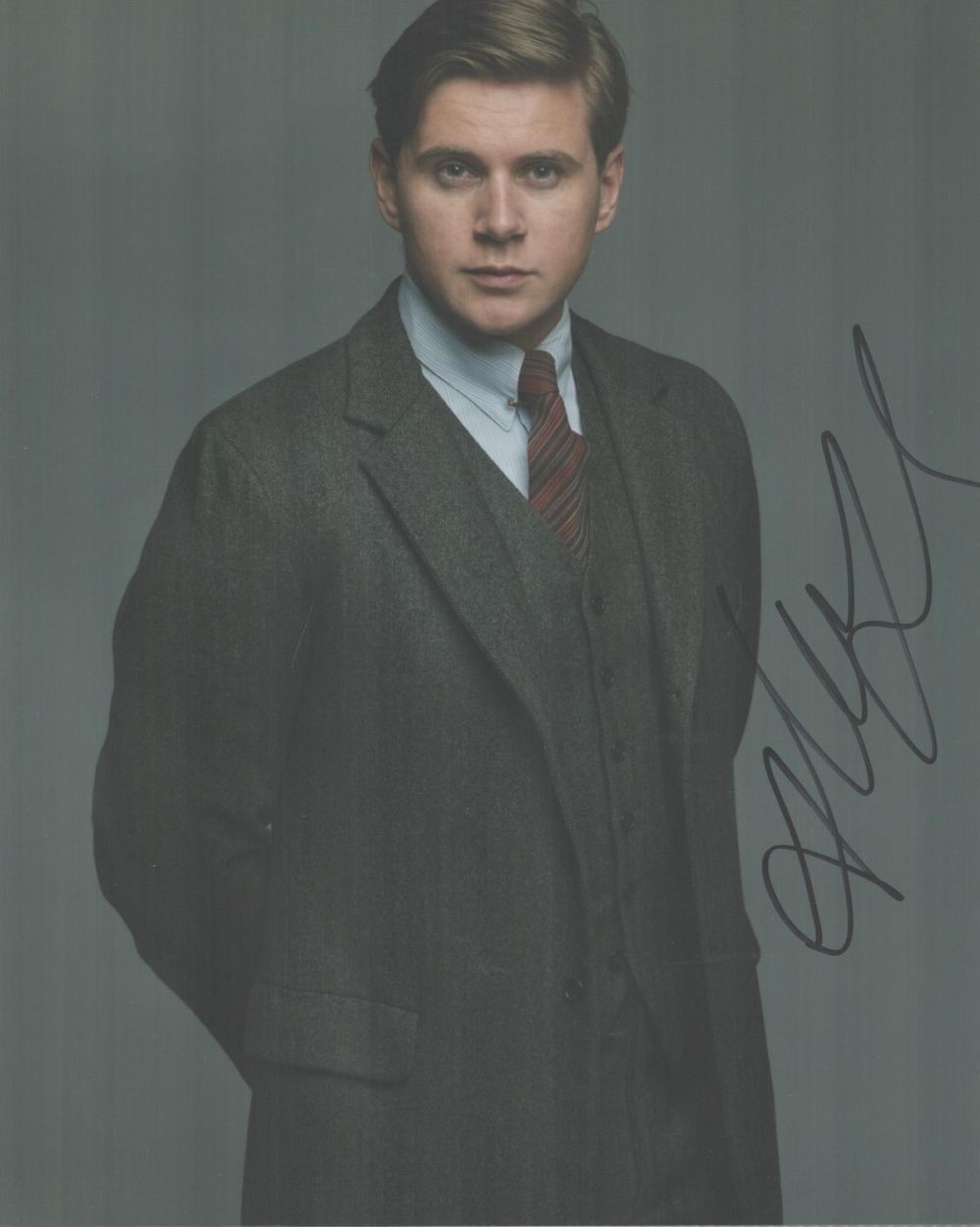 Lot 408: Actor, Allen Leech 10x8 colour Downton Abbey photograph...