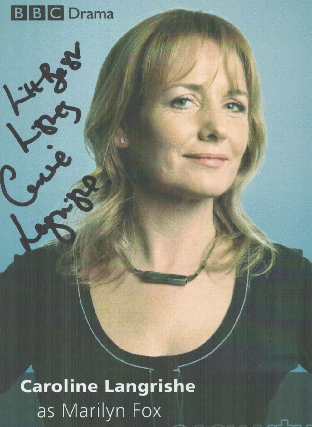 Lot 416: Actor, Caroline Langrishe 6x4 Casualty promo photograph pictured...