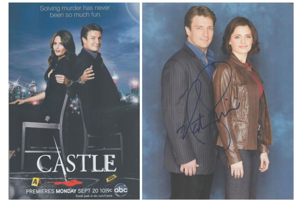 Lot 424: Actor, Nathan Fillion signed 10x8 colour photograph plus...