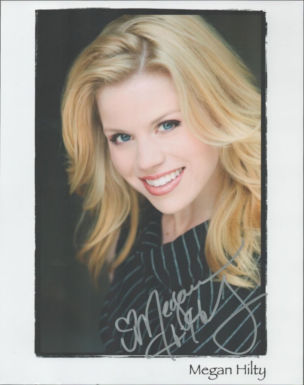 Lot 431: Singer and Actor, Megan Hilty signed 10x8 colour...